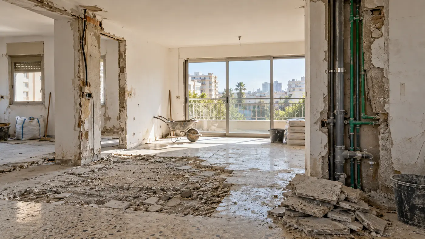 שיפוץ דירה ישנה: מחליפים תשתיות ומקבלים דירה חדשה